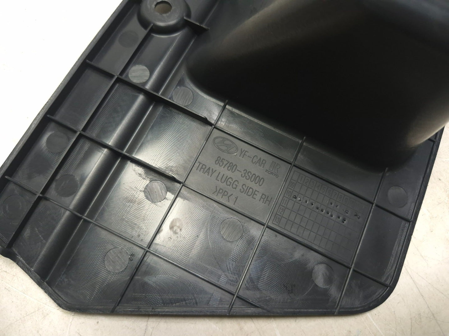 2012 Hyundai Sonata Passenger Side Trunk Storage Tray OEM
