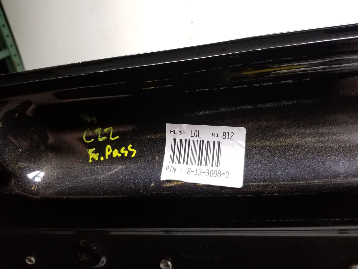 2013 VW Golf GTI Door Shell Front Passenger Side Right OEM