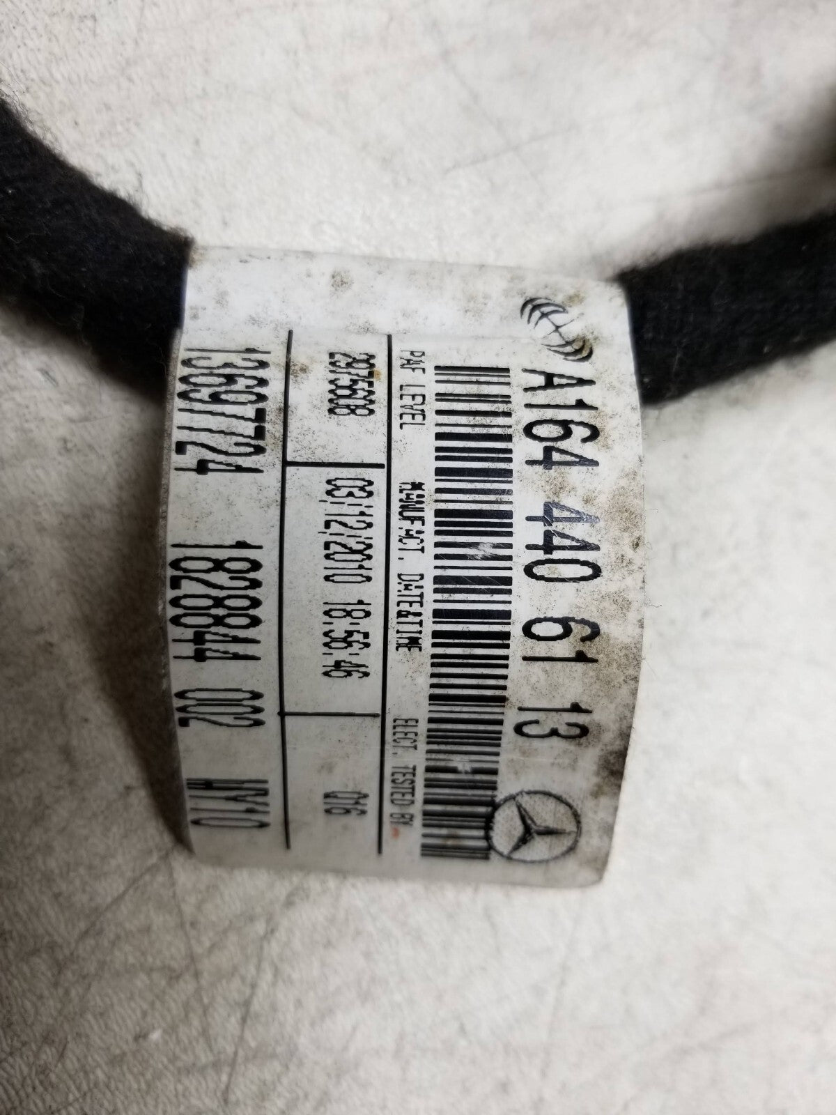 2010 Mercedes R350 Front Passenger Seat Wire Harness A1644406113 OEM