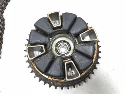 2004 Kawasaki Vulcan 800 Vn800 Rear Wheel Hub & Sprocket W/ Drive Chain OEM