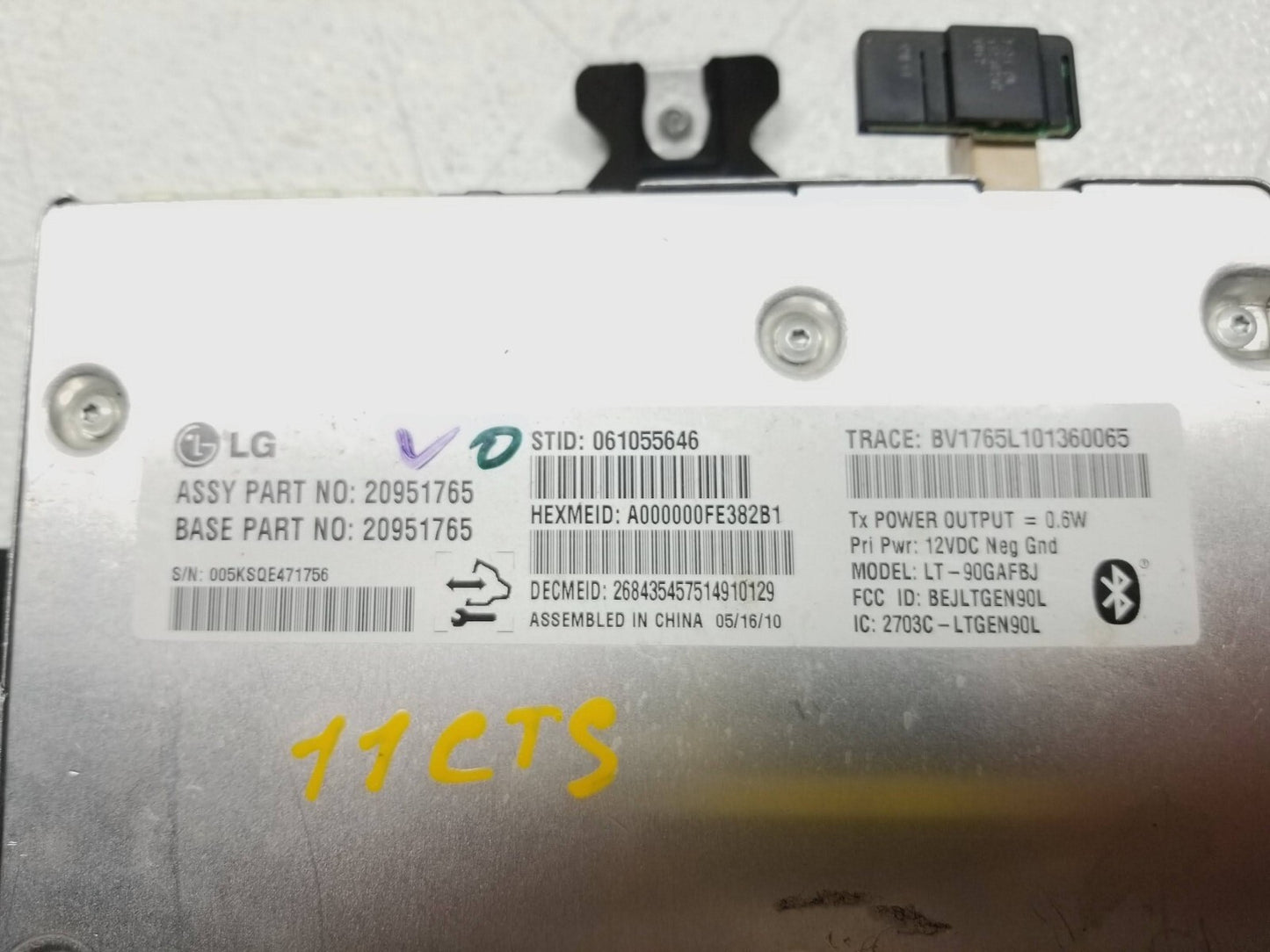 2011 Cadillac CTS Communication Module OEM
