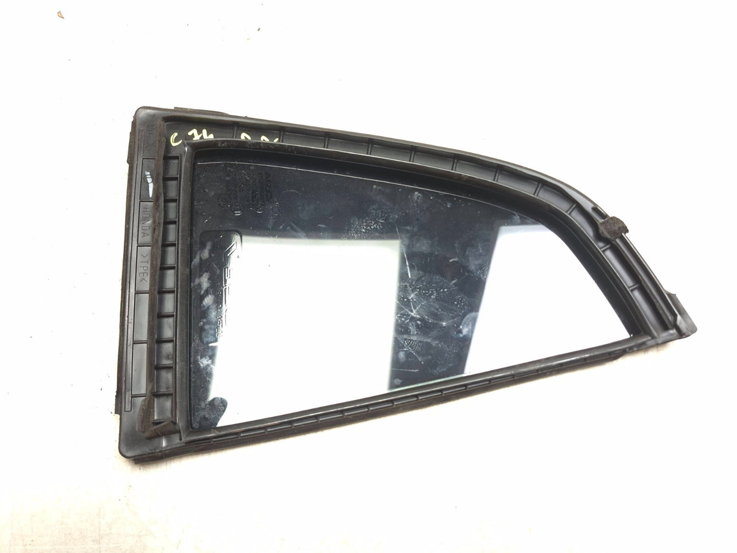 2008 Acura Tl  Rear Door Vent Quarter Window Glass Driver Side Left OEM