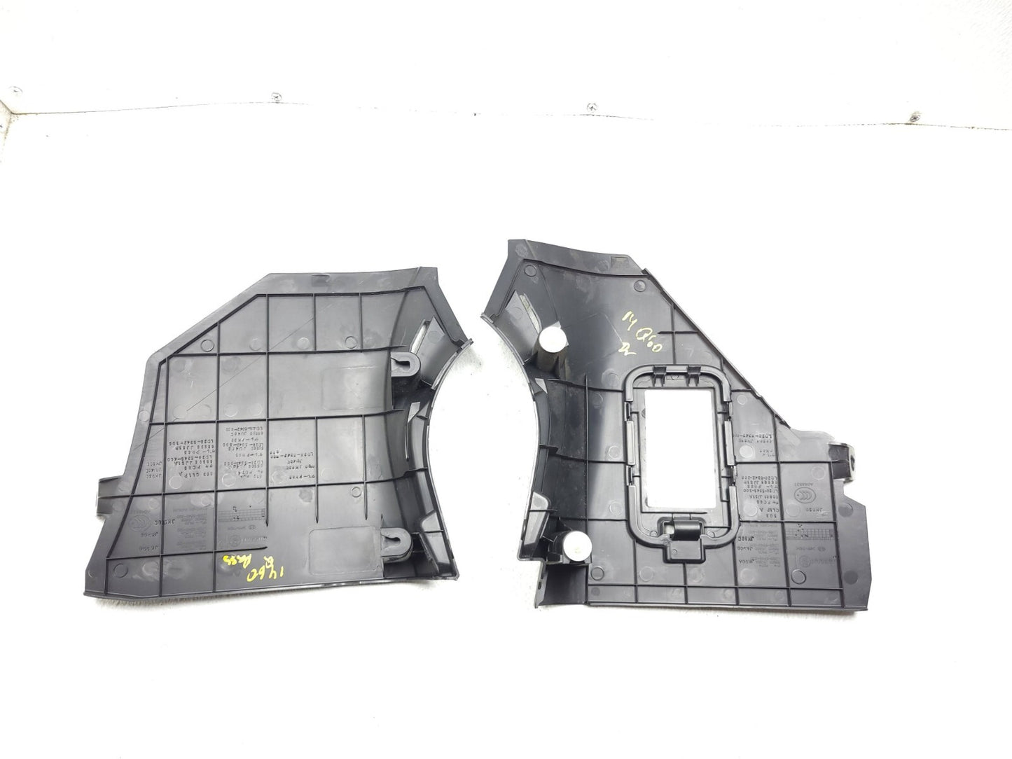 2014 2015 Infiniti Q60 Coupe Kick Panel Trim Cover Left & Right 2pcs OEM