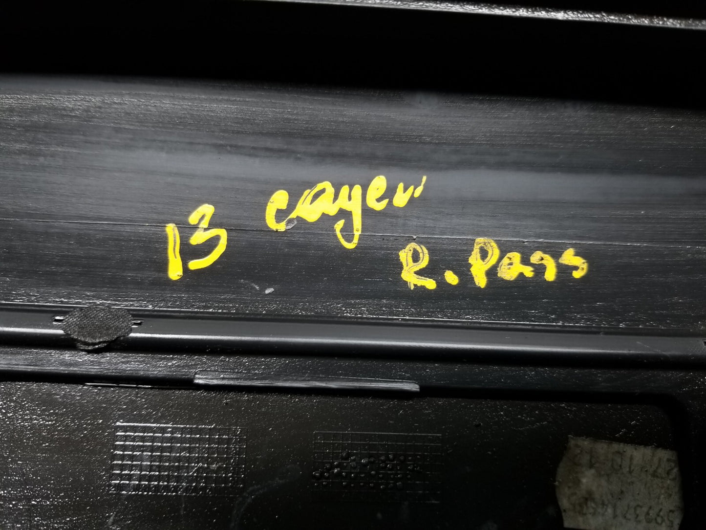 2013 Porsche Cayenne Door Lower Molding Rear Passenger Side Right Oem