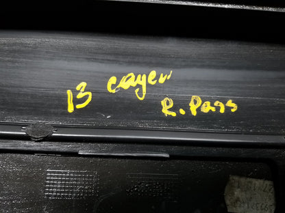 2013 Porsche Cayenne Door Lower Molding Rear Passenger Side Right Oem