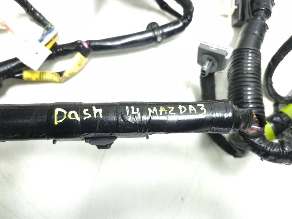 2014-2016 Mazda 3 Dash Instrument Panel Wiring Harness OEM