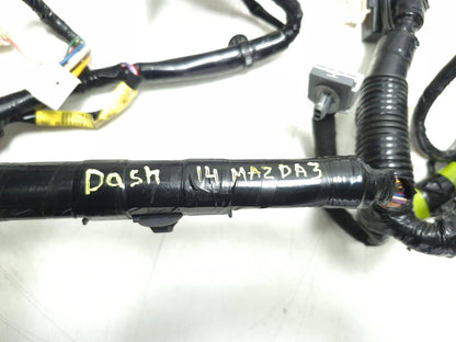 2014-2016 Mazda 3 Dash Instrument Panel Wiring Harness OEM