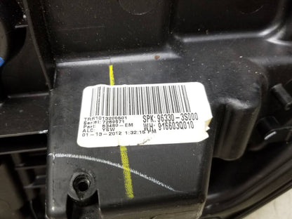 11-14 Hyundai Sonata Window Regulator Panel & Motor Rear Passenger Side Rh OEM