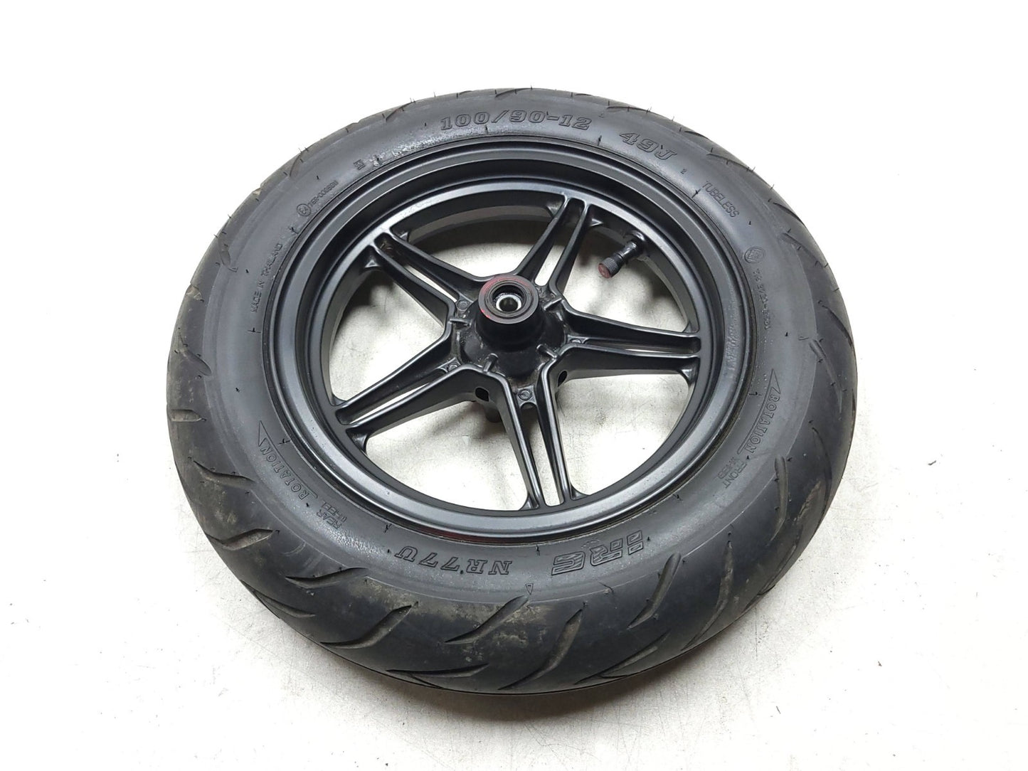 2017 - 2025 Kawasaki Z125 Pro Br125 Front Wheel Rim & Tire 100/90-12 OEM