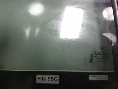 2011 BMW 750li Rear Door Quarter Window Glass Right Passenger Side OEM