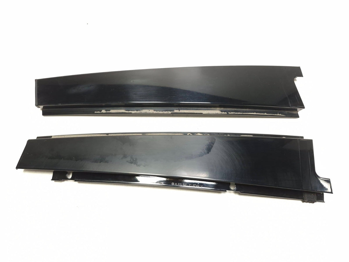2011 Mercedes S400 W221 Door Pillar Applique Molding Front & Rear 4pcs OEM