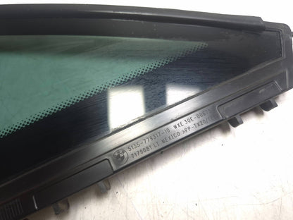 2008 BMW X6 E71 Rear Door Vent Quarter Window Glass Driver Side Left OEM