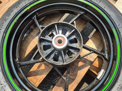 2023 Kawasaki Ninja 400 Ex400 Rear Wheel Rim & Tire  OEM
