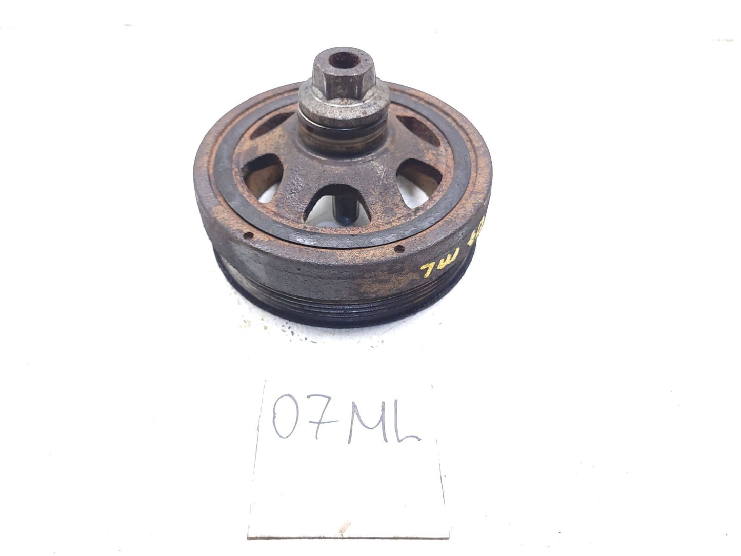 2007 Mercedes Ml500 Crankshaft Harmonic Balancer Pulley W/ Bolt OEM M113