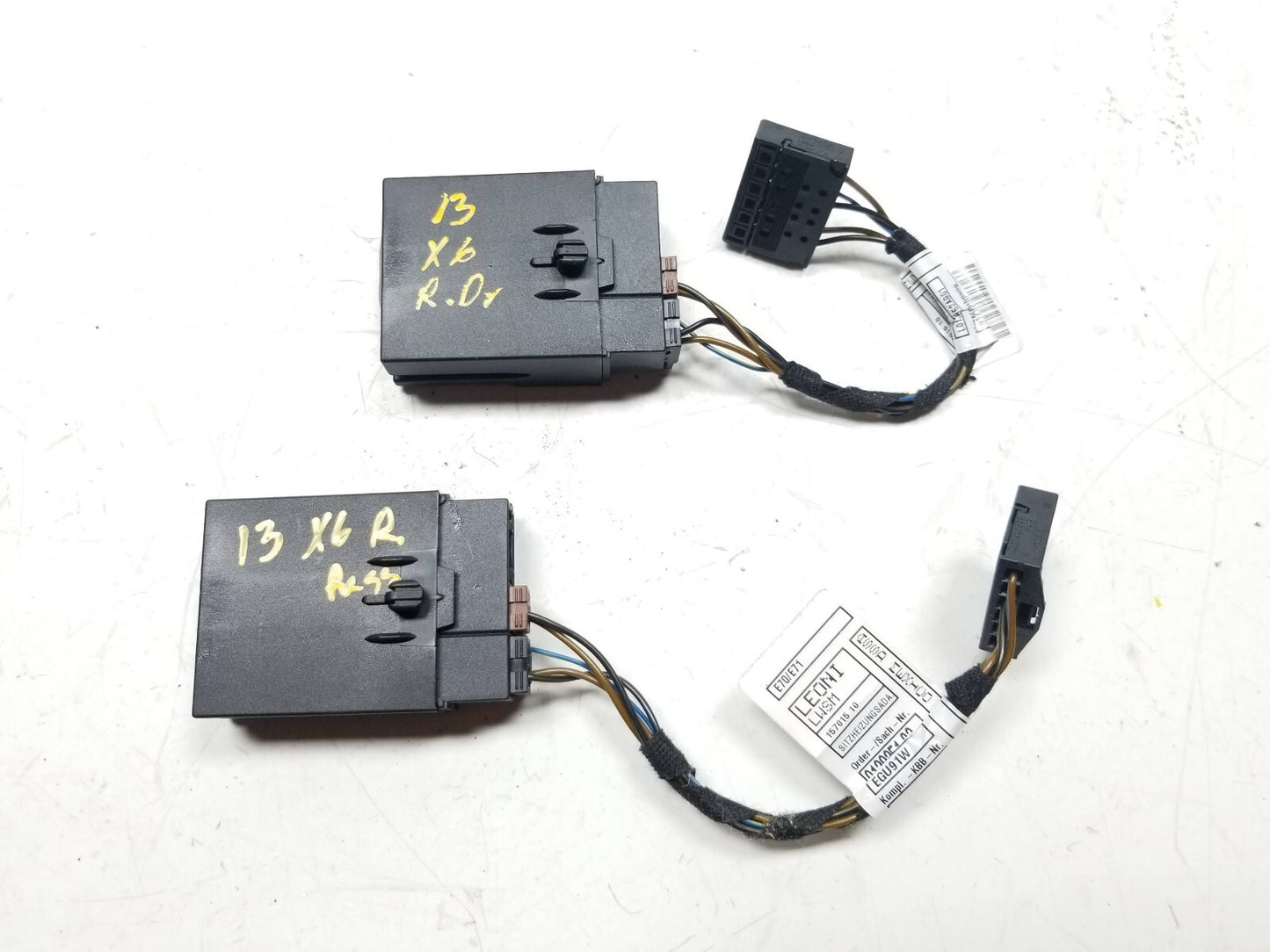 07 08 09 10 11 12 13 BMW X6 Seat Power Control Module Lh & Rh 2pcs  OEM