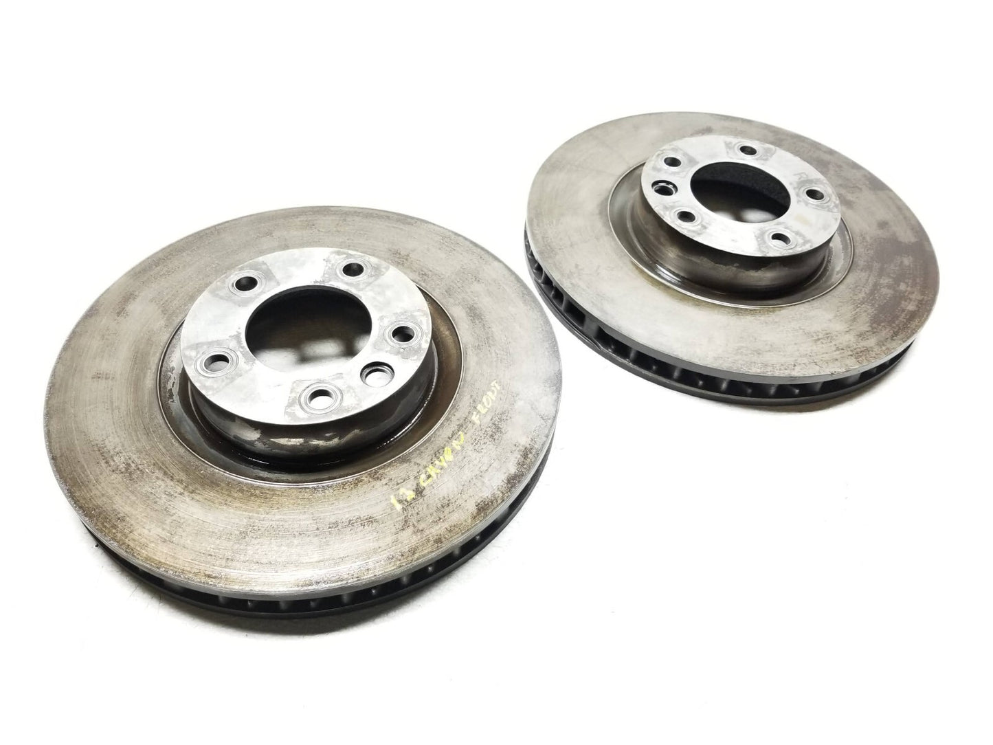 2013 Porsche Cayenne Front Brake Rotor Disc Left & Right 2pcs OEM