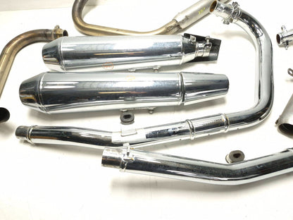 2022 Royal Enfield Int650 Exhaust Header Pipe Muffler & Heat Shield Lh & Rh OEM