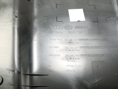 2009 - 2012 Audi Q5 Front Seat Trim Cover Panel Passenger Side Right OEM