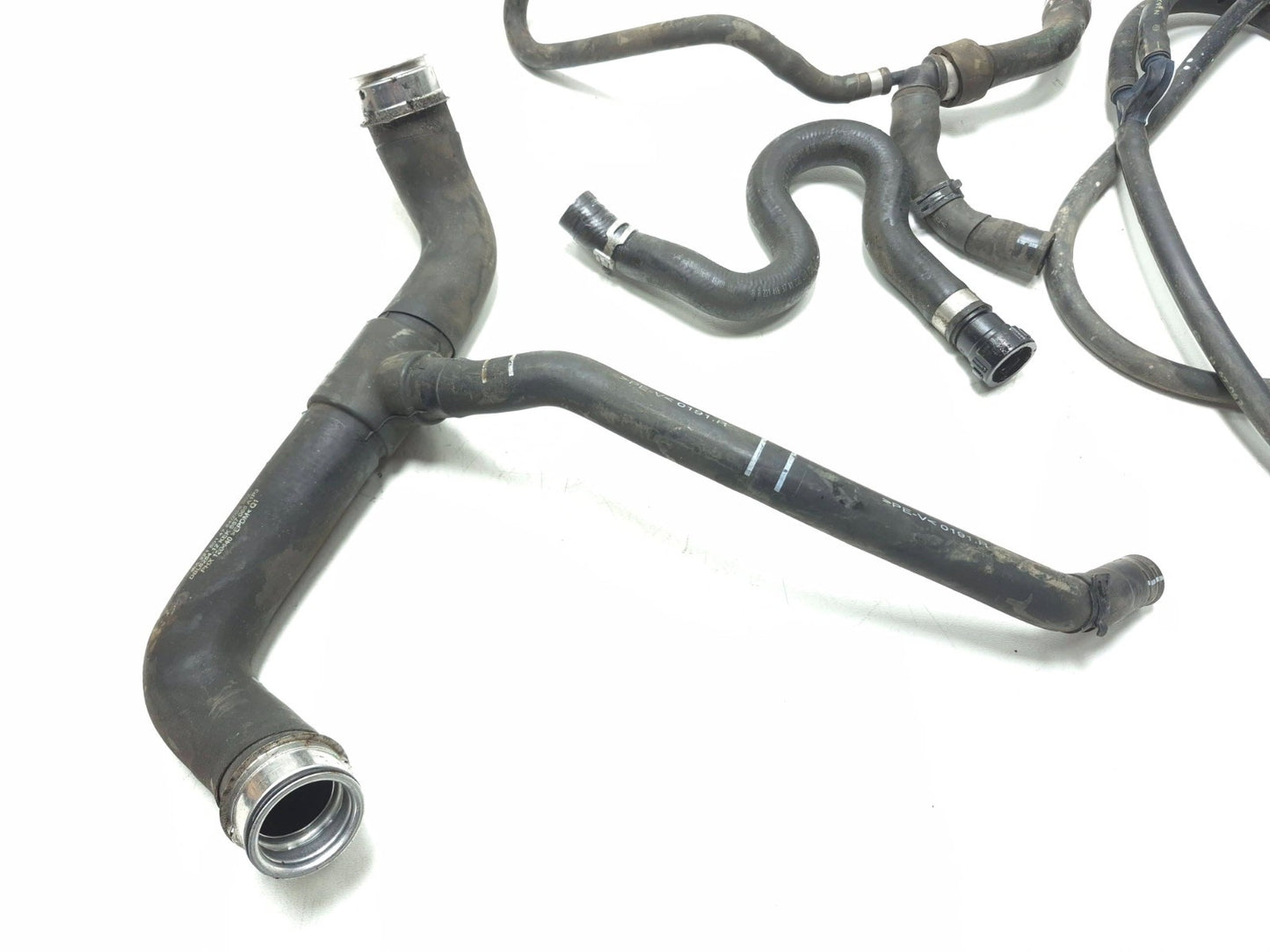 2010 Mercedes S400 Radiator Coolant Hose Tube Pipe 5pcs OEM