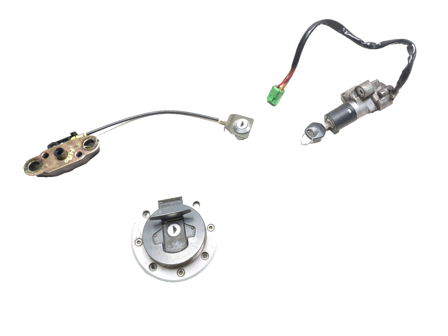 2006 Suzuki Gs 500fk Lock Ignition Switch & Lock Fuel Cap Set OEM