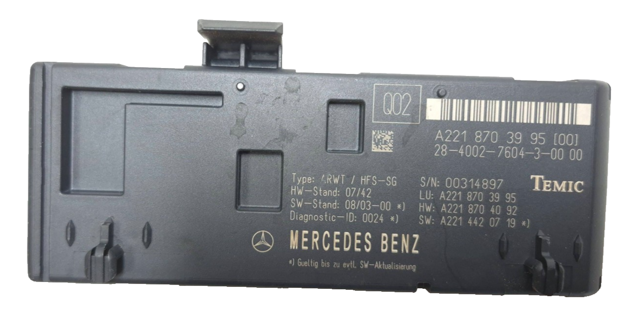 2010 Mercedes S400 Trunk Release Control Module OEM
