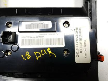 2018 Dodge Durango A/c Heater Climate Switch W/ Trim Bezel OEM