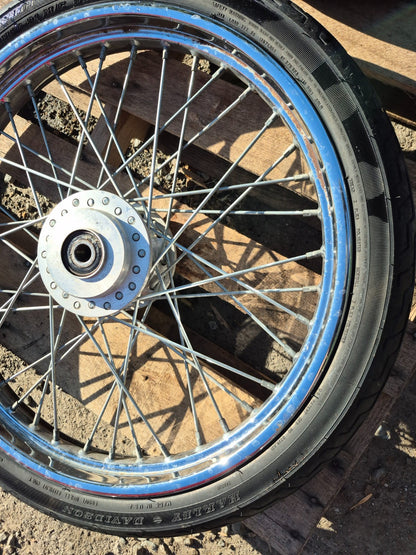 2004 Harley-davidson Sportster Xl883 Wheel Rim & Tire Front & Rear *straight*