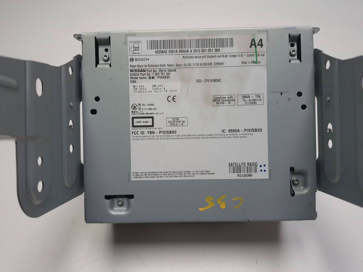 2020 Infiniti Q50 AM FM Cd Player Radio Receiver Pivisbx0 Oem✅