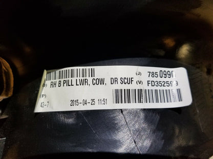 13 14 15 16  Dodge Dart Front Right Pass Cowl Kick Trim Panel Ome 76k