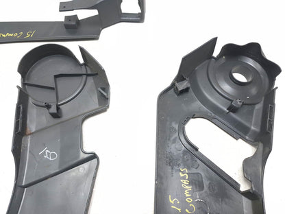 2015 Jeep Compass Front Left Driver Side Seat Trim Panel 9 Pcs OEM