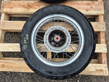 2005 Kawasaki Bn125 Eliminator Wheel Rim W/ Tire Rear & Front Pair R15 R17 OEM