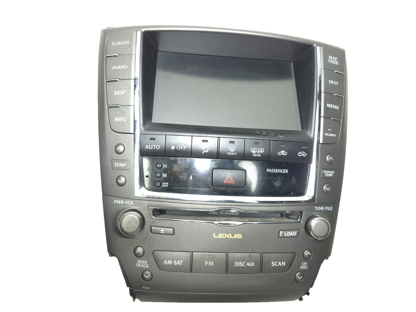 2009 Lexus Is 250 Radio Cd Nav/info Screen Headunit OEM