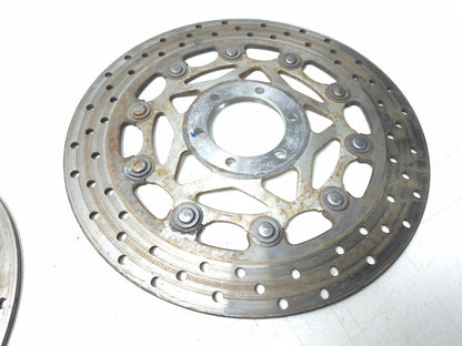 1991 Yamaha Fzr600r Brake Rotor Disc Front & Rear 3pcs OEM
