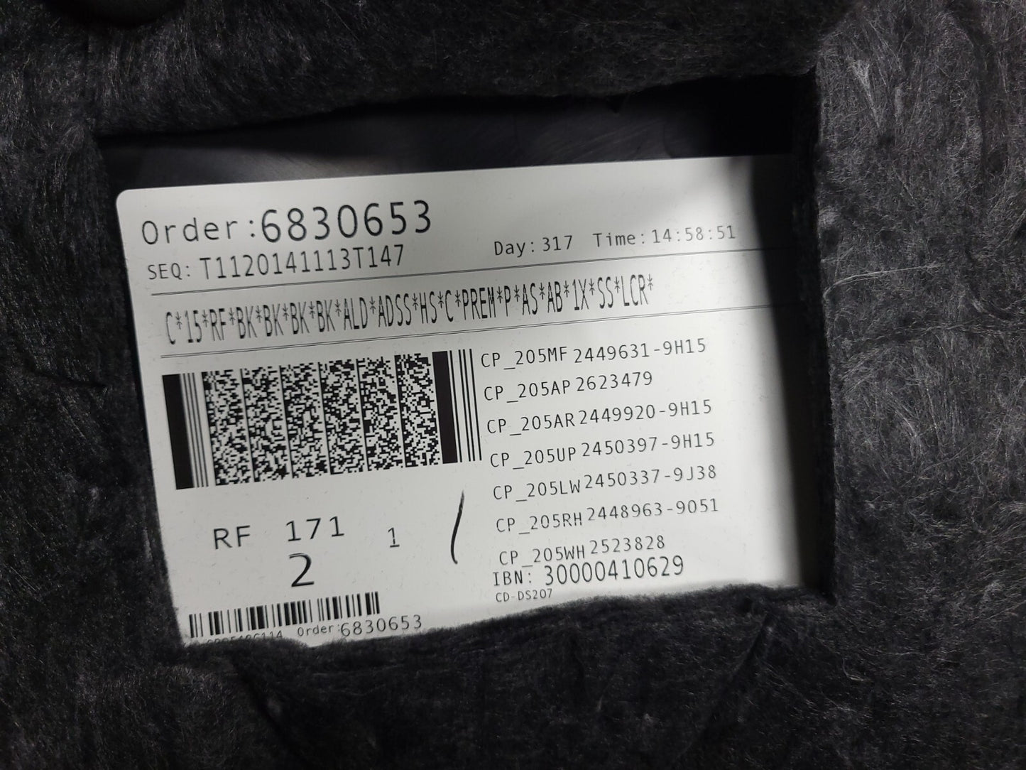 2015 - 2020 Mercedes C300 Door Panel Trim Front Passenger Side Right OEM