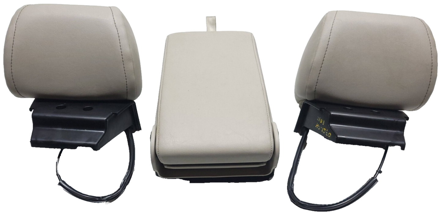 2007 Jeep Grand Cherokee Rear Headrest 2pcs W/ Center Armrest OEM