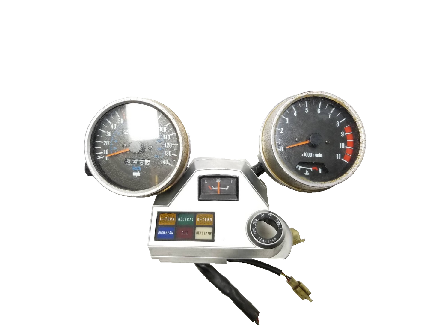 1990 Kawasaki Vn750 Vulcan Speedometer Tachometer Meter Gauge Cluster OEM
