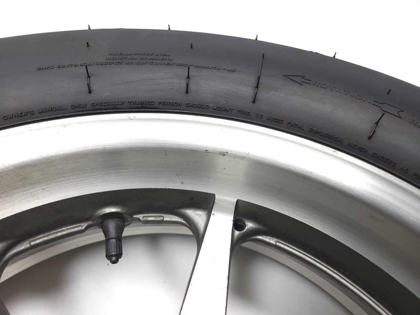 2007 Yamaha Xvs 1300 V-star Rear Back Wheel Rim & Tire OEM