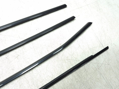 2008 BMW X6 E71 Door Window Belt Strip Molding Front & Rear 4pcs OEM