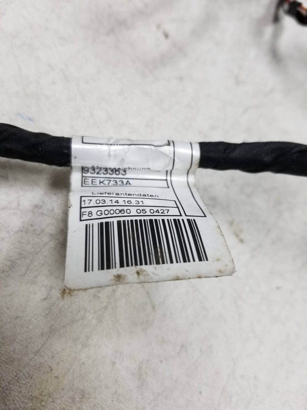 2014 BMW X5 Door Wire Wiring Harness Rear Driver Side Left OEM