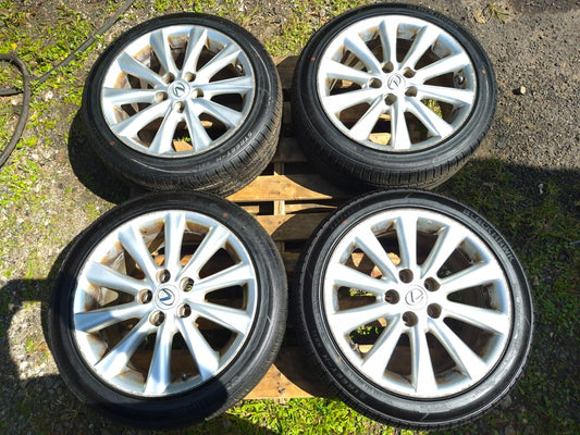 2009 Lexus IS250 Wheel Rim W/ Tire 225/45/r17 17x8j 9/32 4 Pcs OEM