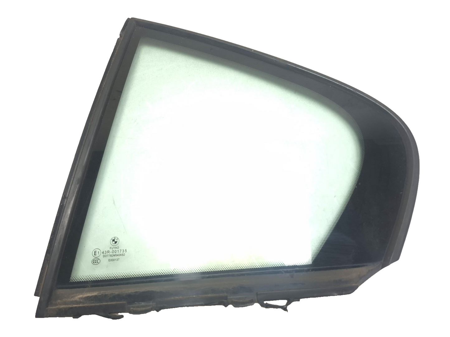 2013 BMW 328i F30 Rear Door Fixed Quarter Window Glass Left Driver Side OEM