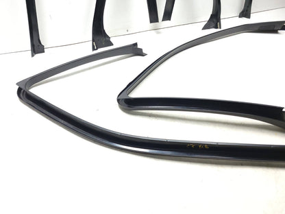 07 - 13 BMW X5 Interior Door Window Chanel Frame Cover Trim 4pcs OEM