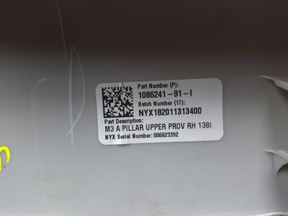 2018 Tesla Model 3 A Pillar Trim Upper Left & Right OEM