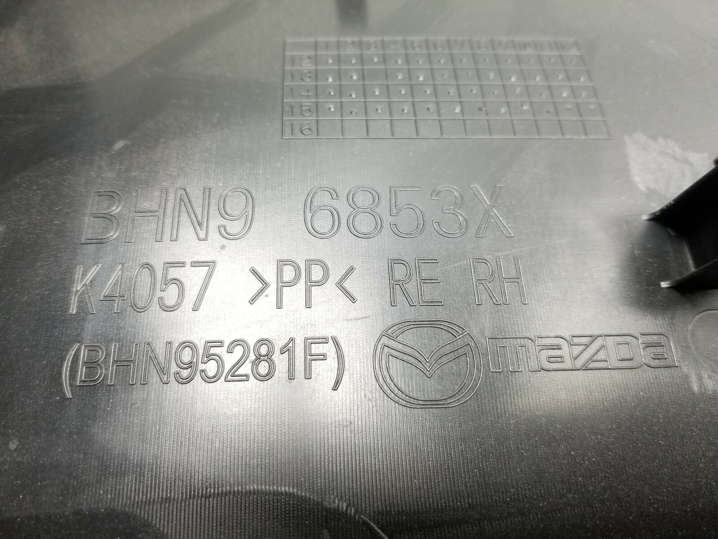 2016 Mazda 3 Sedan Rear Door Trim Panel Right Passenger Side OEM