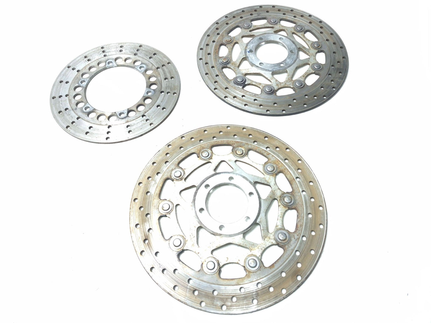 1991 Yamaha Fzr600r Brake Rotor Disc Front & Rear 3pcs OEM
