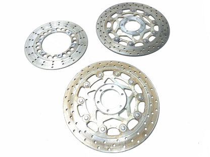 1991 Yamaha Fzr600r Brake Rotor Disc Front & Rear 3pcs OEM