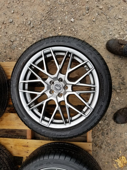2010 Scion Tc Wheel Rim W/ Tire Goodyear Eagle 225/45r18 4pcs OEM