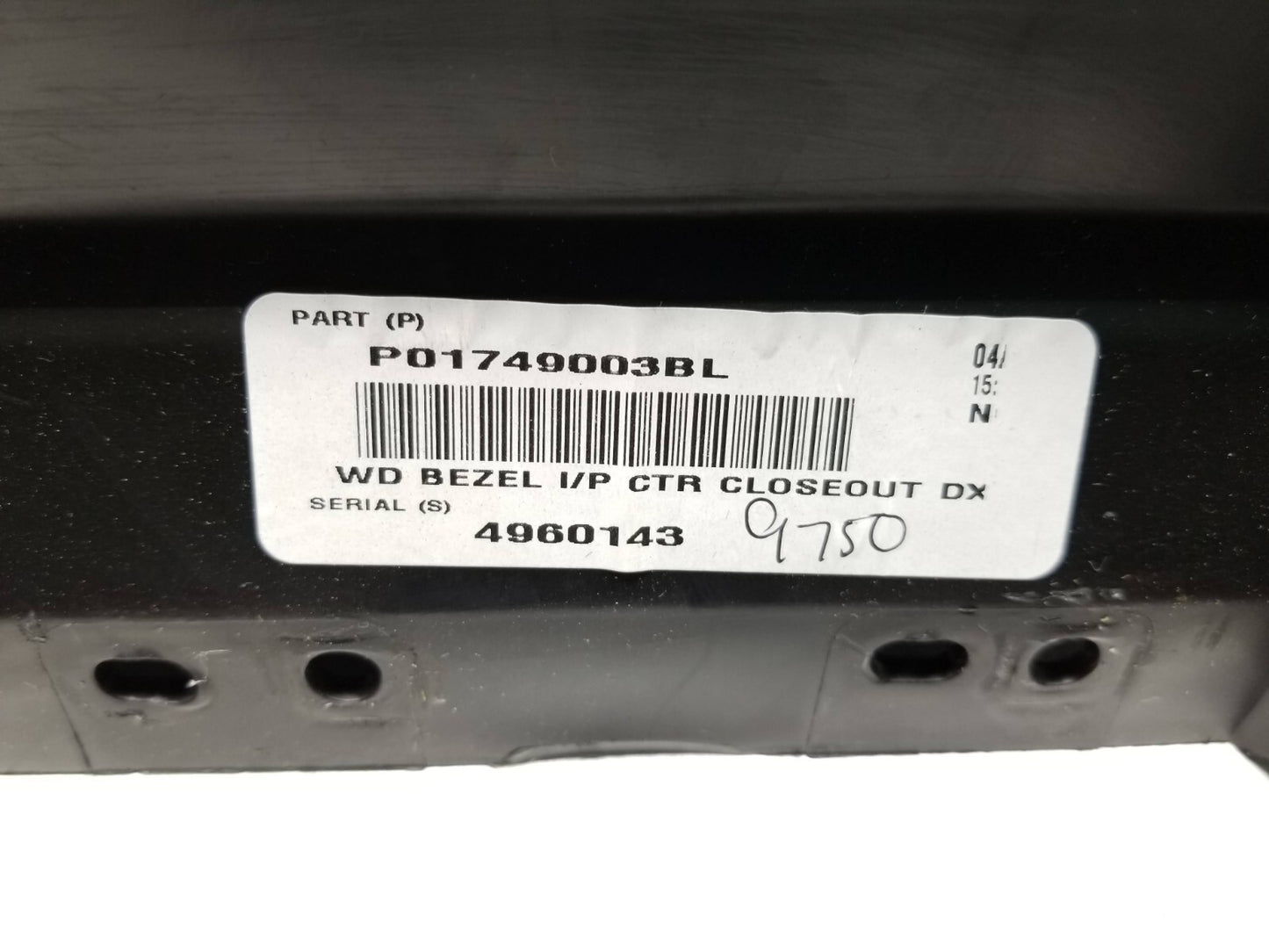2018 Dodge Durango Dash Center Lower Panel Bezel Cover Trim OEM