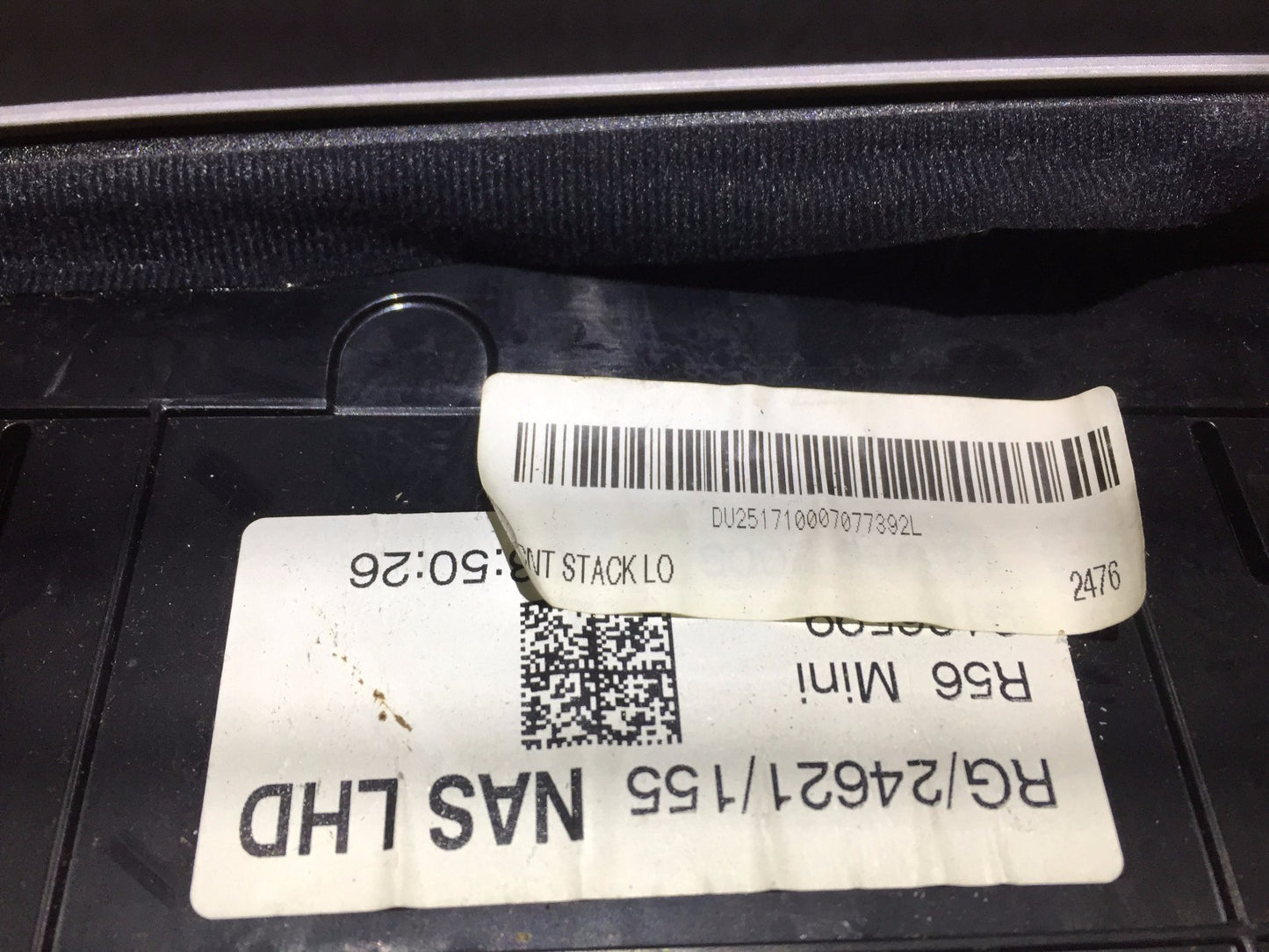 07 08 09 10 11 12 Mini Cooper R57 Dash Storage Compartment Trim 51459166599 OEM