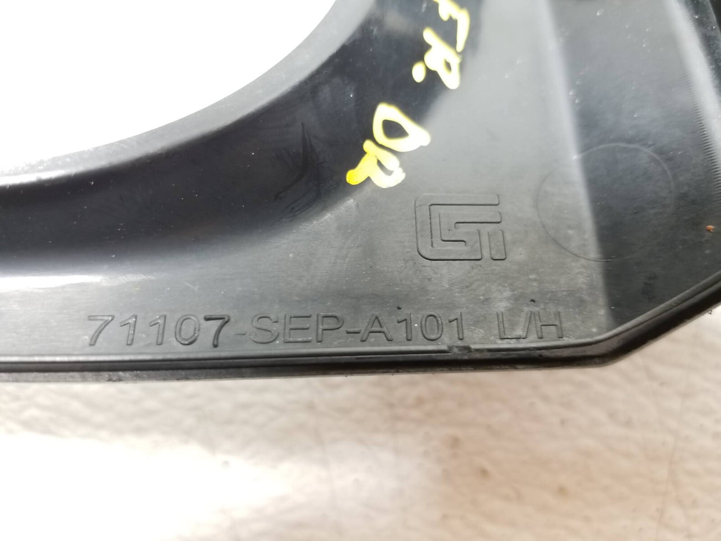 07 08 Acura Tl-s Front Bumper Fog Light Grille Driver Left Side 71107-sep.